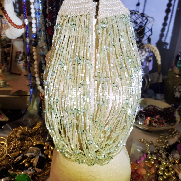 Crochet Necklace Sea Beads - Picture 4 of 6